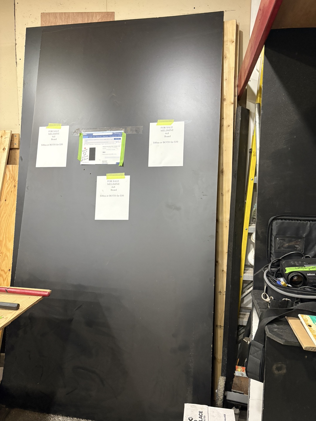 4x8. 3/4” Melamine Black Board - photo 2