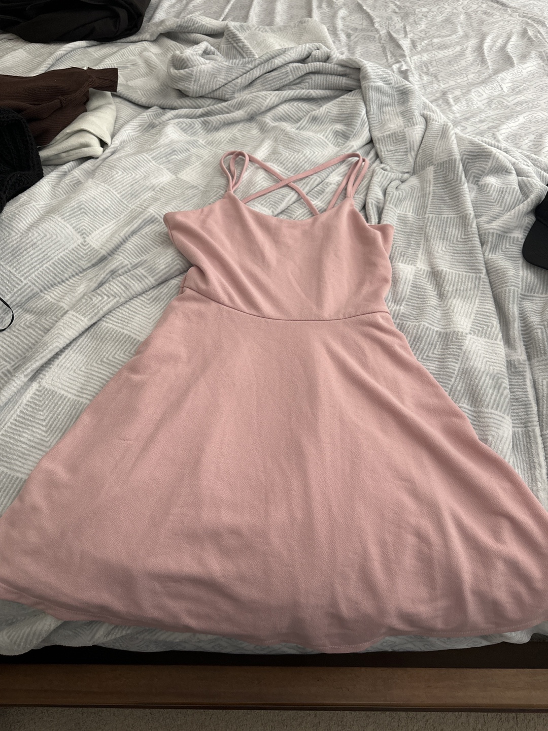 Pink Dress with Strappy Back
