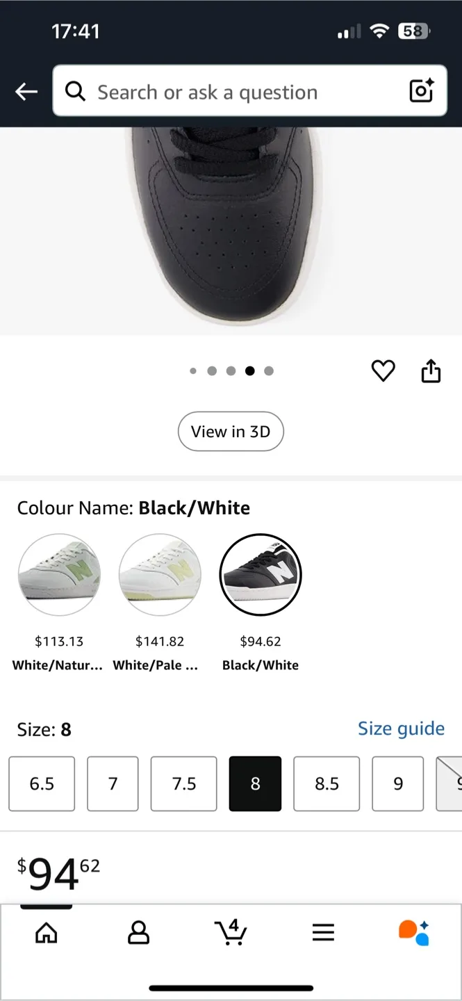 *Brand New* New Balance Womens BBW80 Sneaker (#8) image indicator(2)