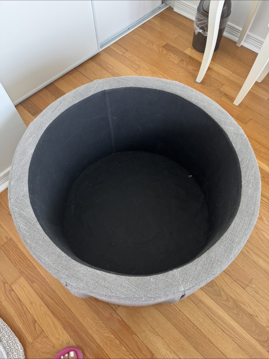 Grey Storage Ottoman - photo 3