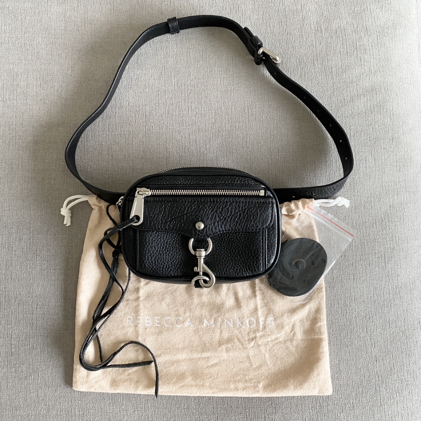 Rebecca Minkoff Blythe Pebbled Belt Bag Black - photo 2