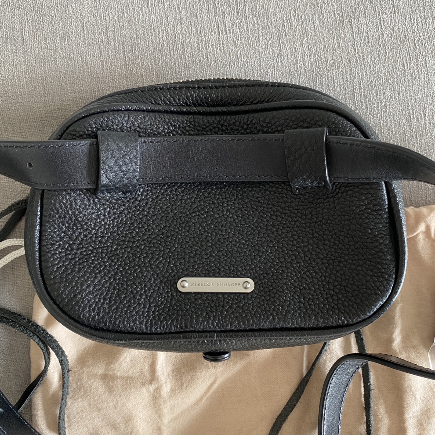 Rebecca Minkoff Blythe Pebbled Belt Bag Black - photo 4