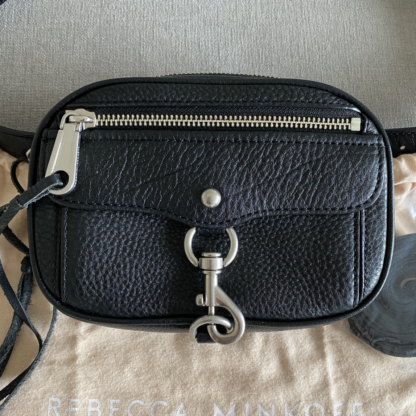 Rebecca Minkoff Blythe Pebbled Belt Bag Black - photo 3