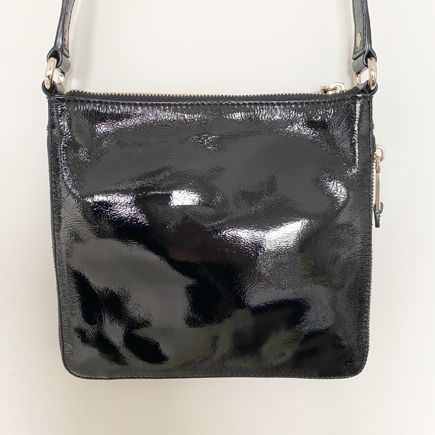Cole Haan Village Sheila Crossbody Bag Patent Leather Black - photo 3