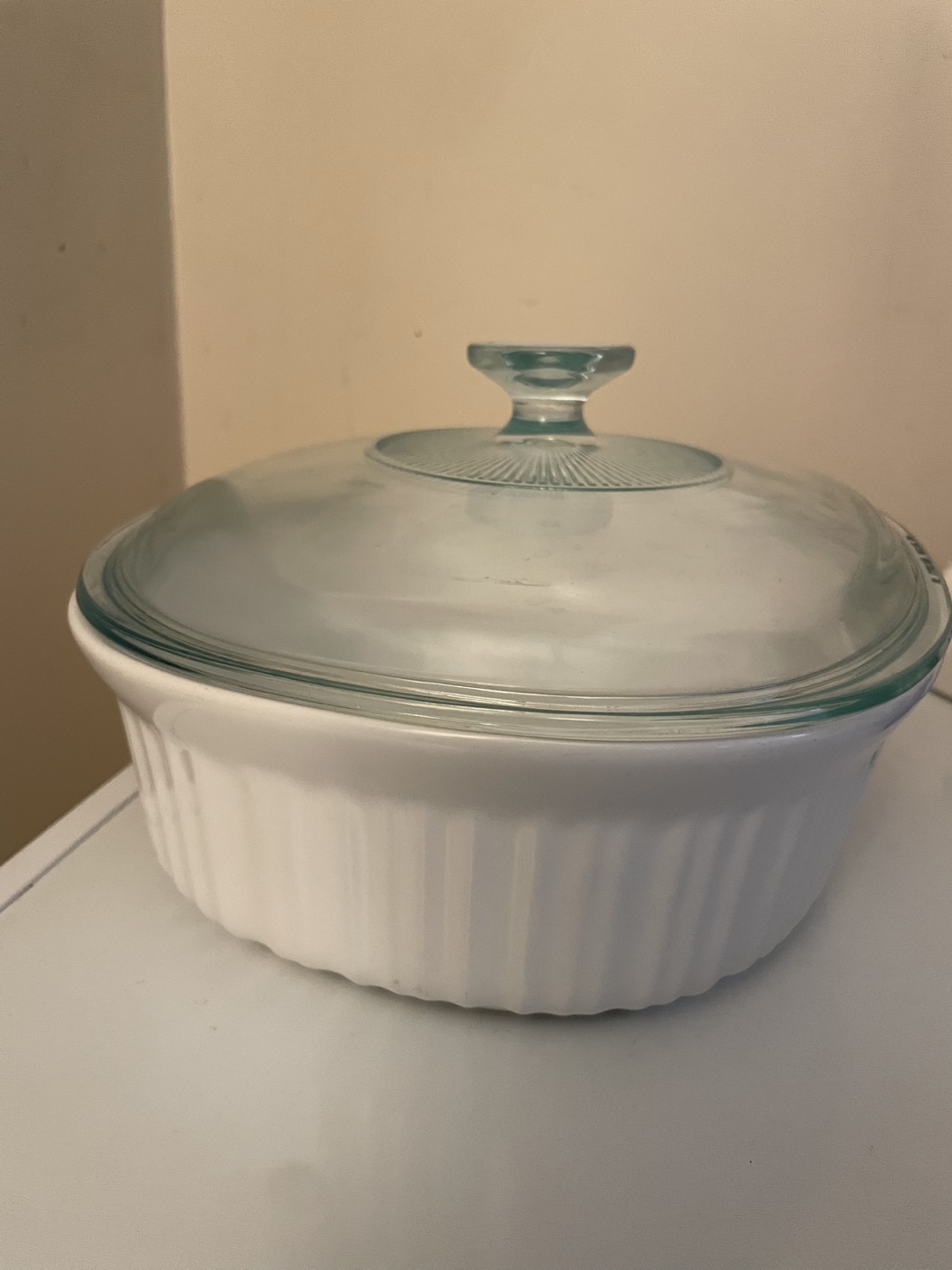 Corningware French White Baking Dish with Lid