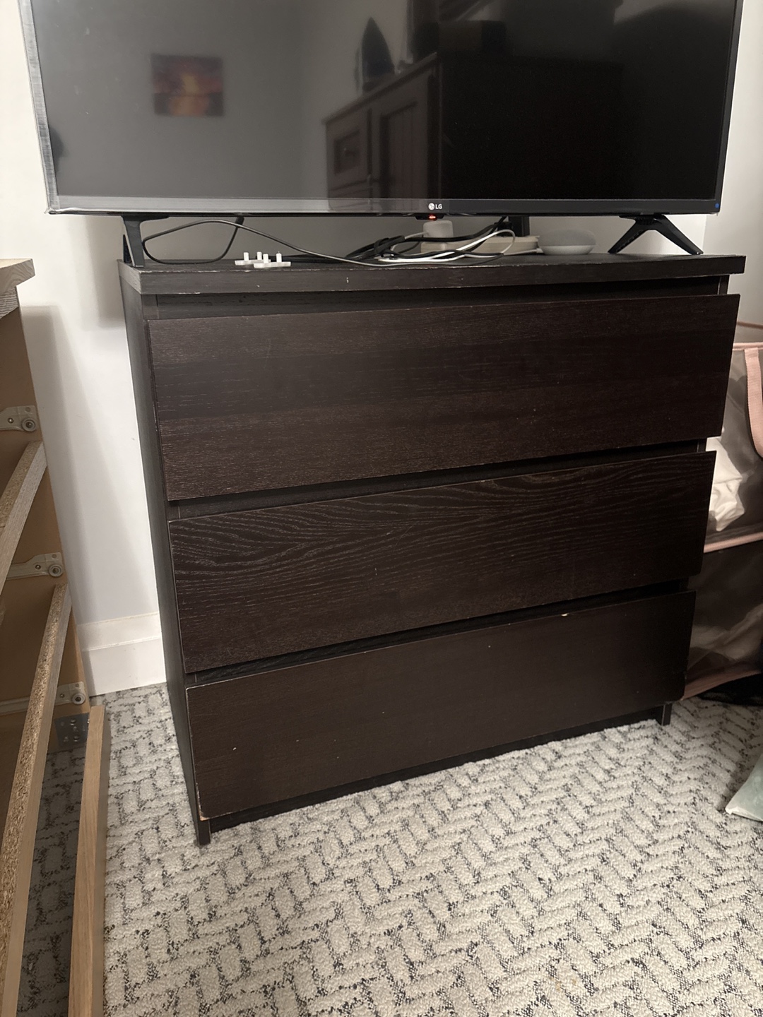 IKEA Malm 3-Drawer Dresser - photo 2