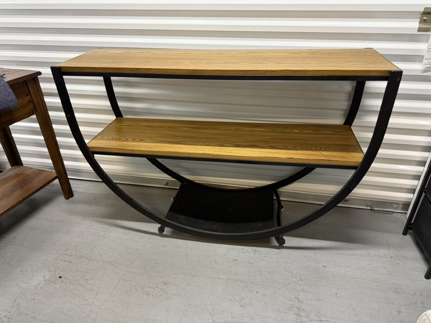 Modern Shelf with Wood Shelves