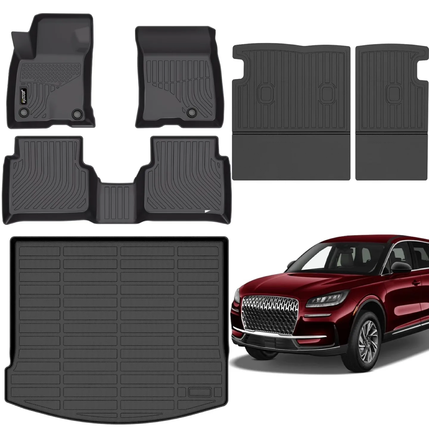 New Jenofa-Car Floor Mats for Lincoln Corsair All Weather thumbnail