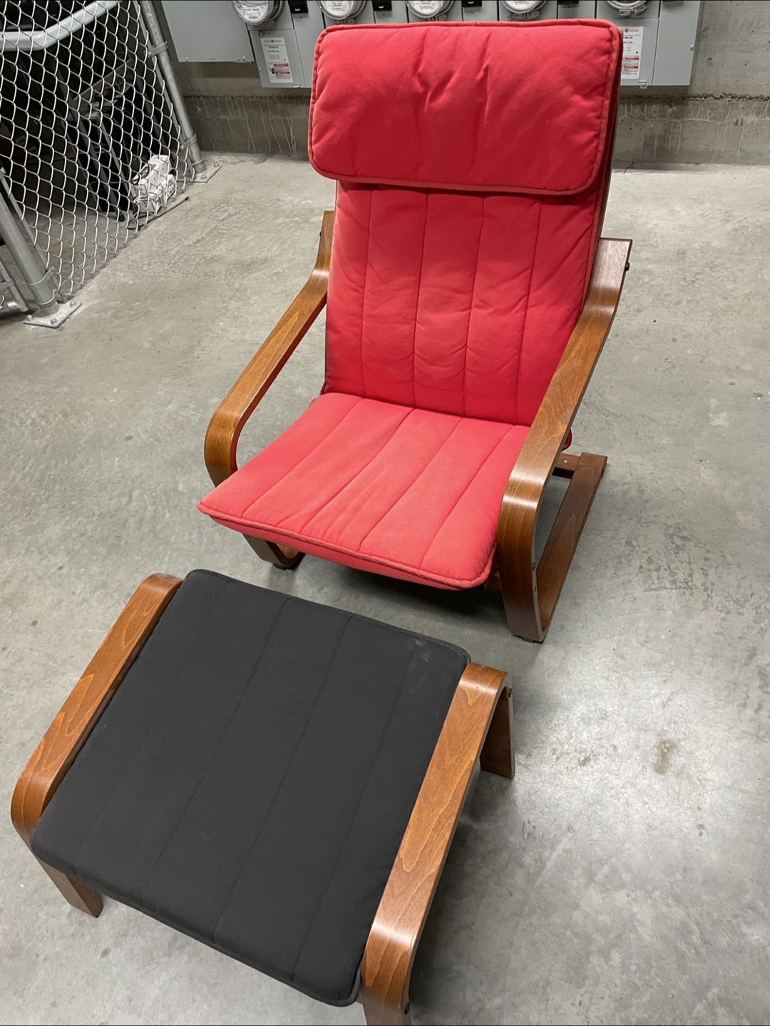IKEA Poang Chair & Foot Stool - photo 2