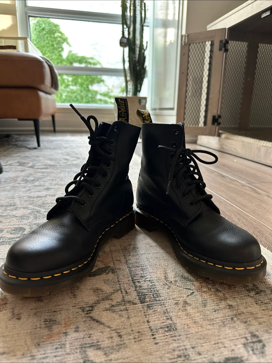 Dr. Martens Pascal Black Leather Boots