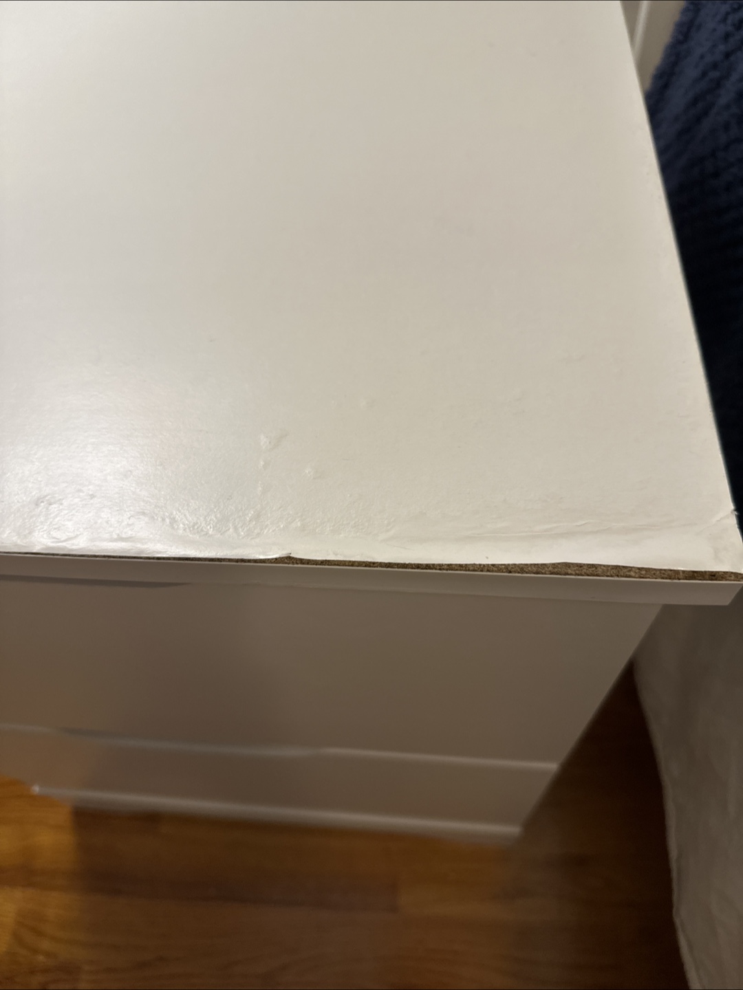 1 White Nightstand with Drawers - photo 2