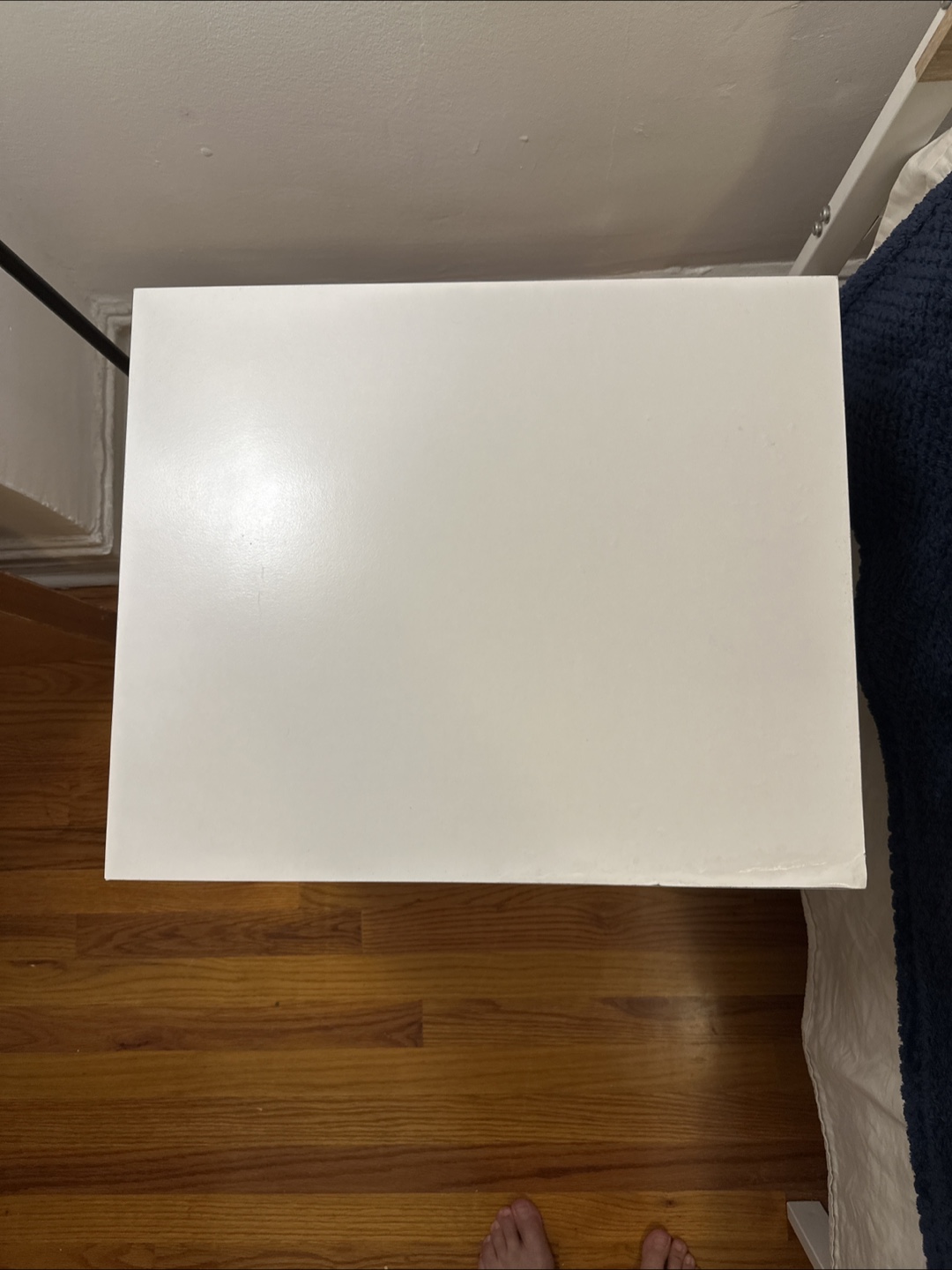 1 White Nightstand with Drawers - photo 3