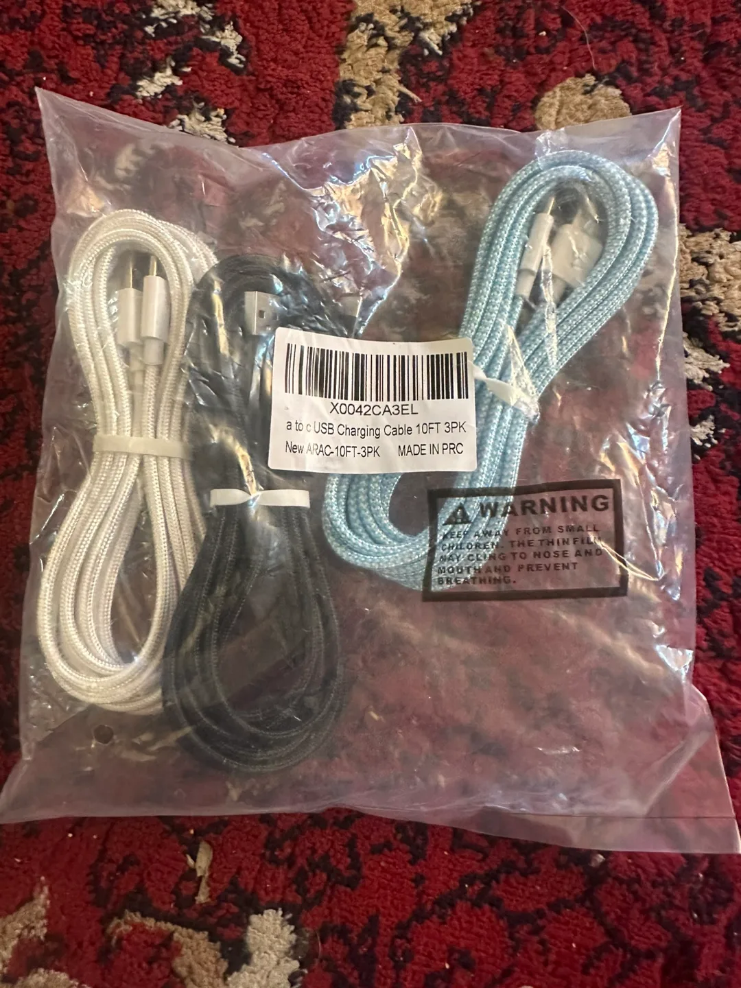 New C USB Charging Cables 3-Pack 10 FT thumbnail