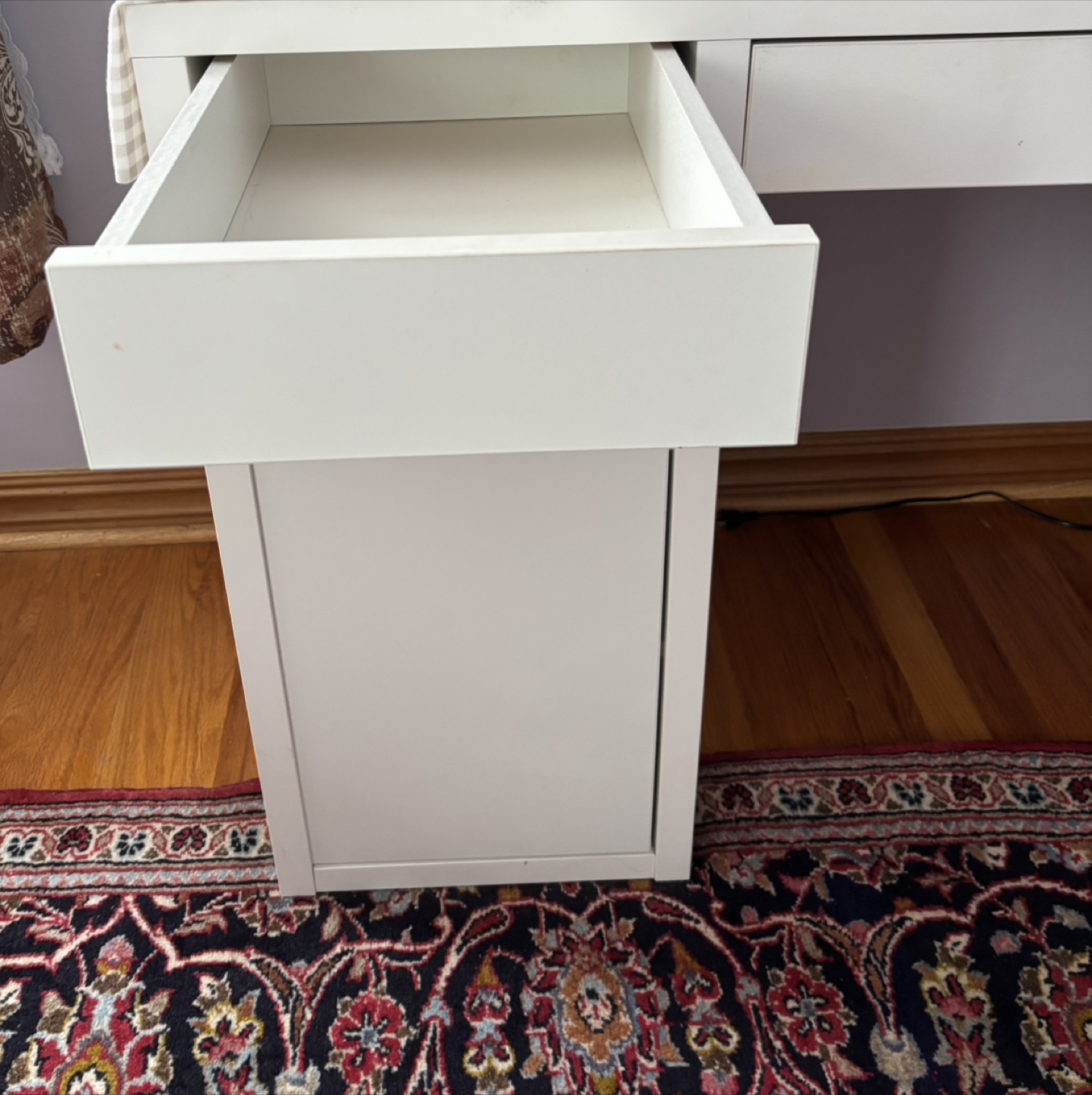 White desk with storage - photo 4