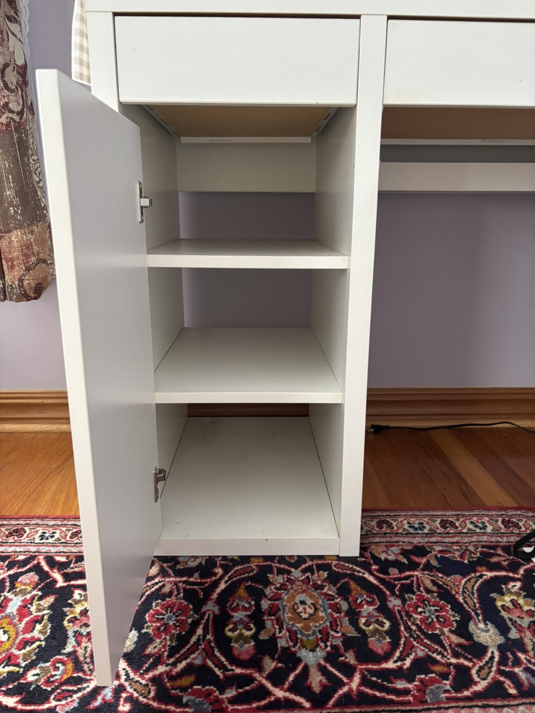 White desk with storage - photo 5