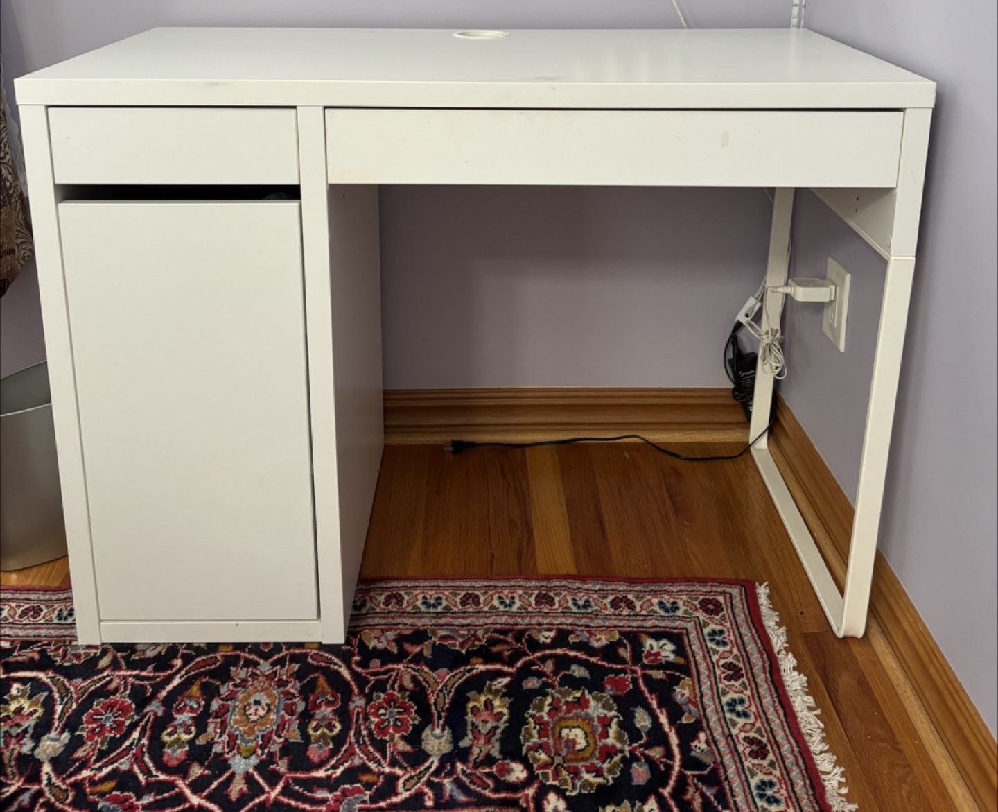White desk with storage - photo 2