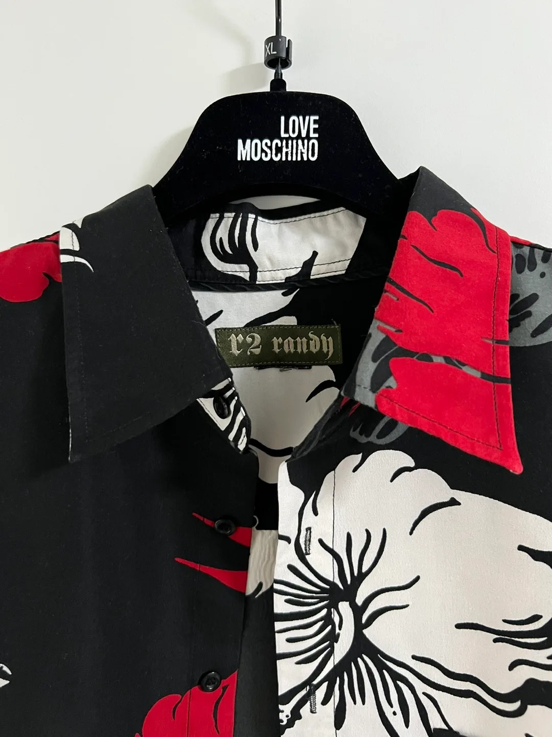 Vintage Floral Print Summer Men Short Sleeve Shirt Size M image indicator(3)