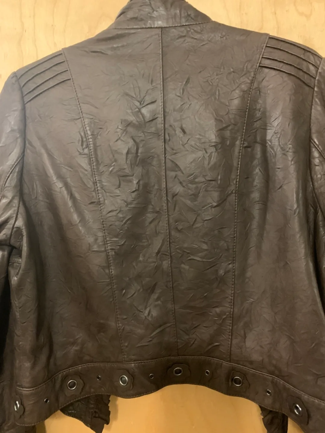 FINITY Brown soft leather Jacket image indicator(4)