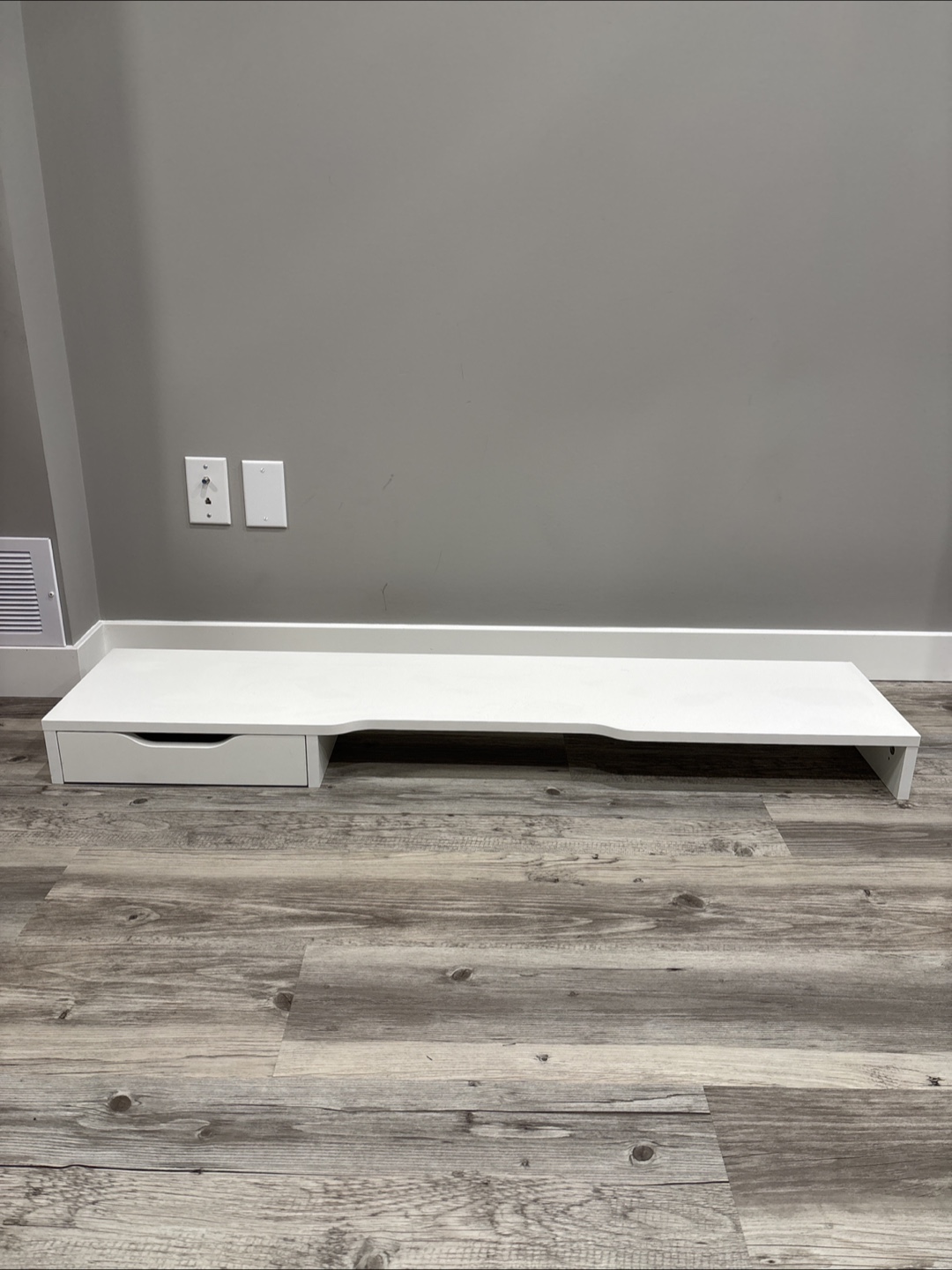 IKEA Monitor Stand with Drawer