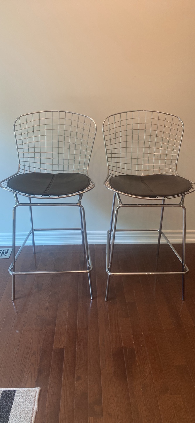 Set of Two Modern Bar Stools