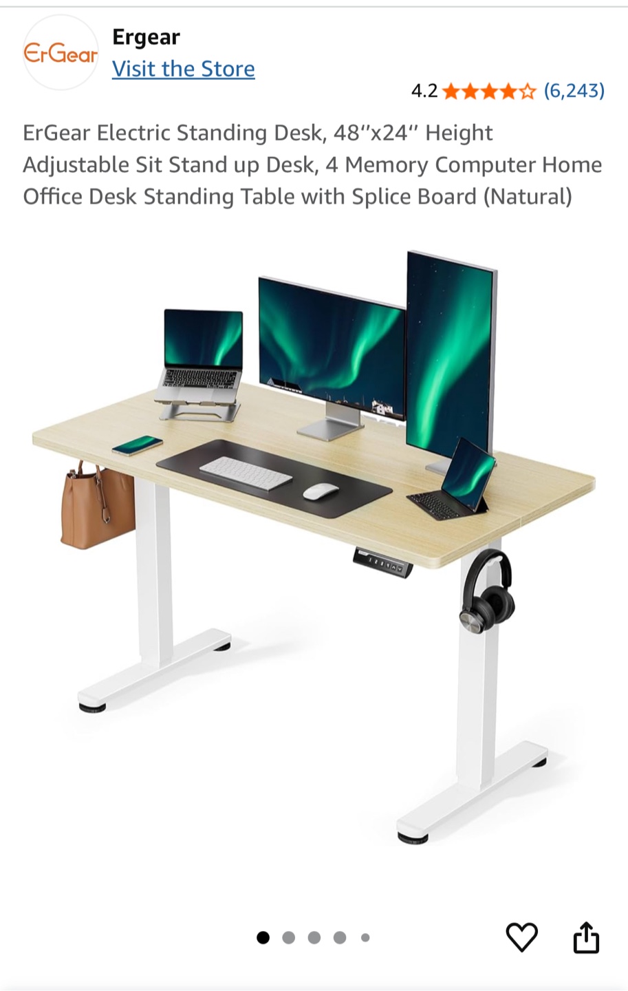 ErGear Electric Standing Desk