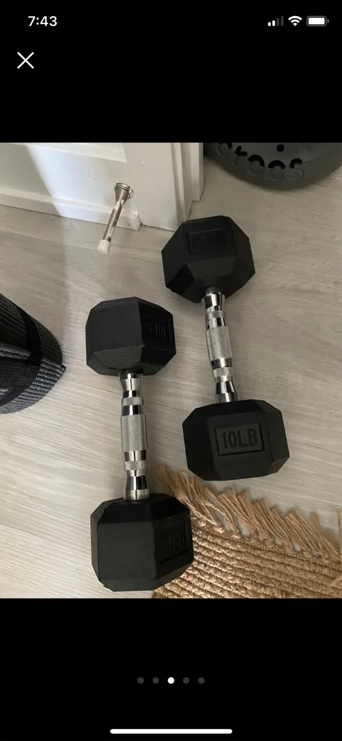 Pair of 10 lb Dumbbells thumbnail