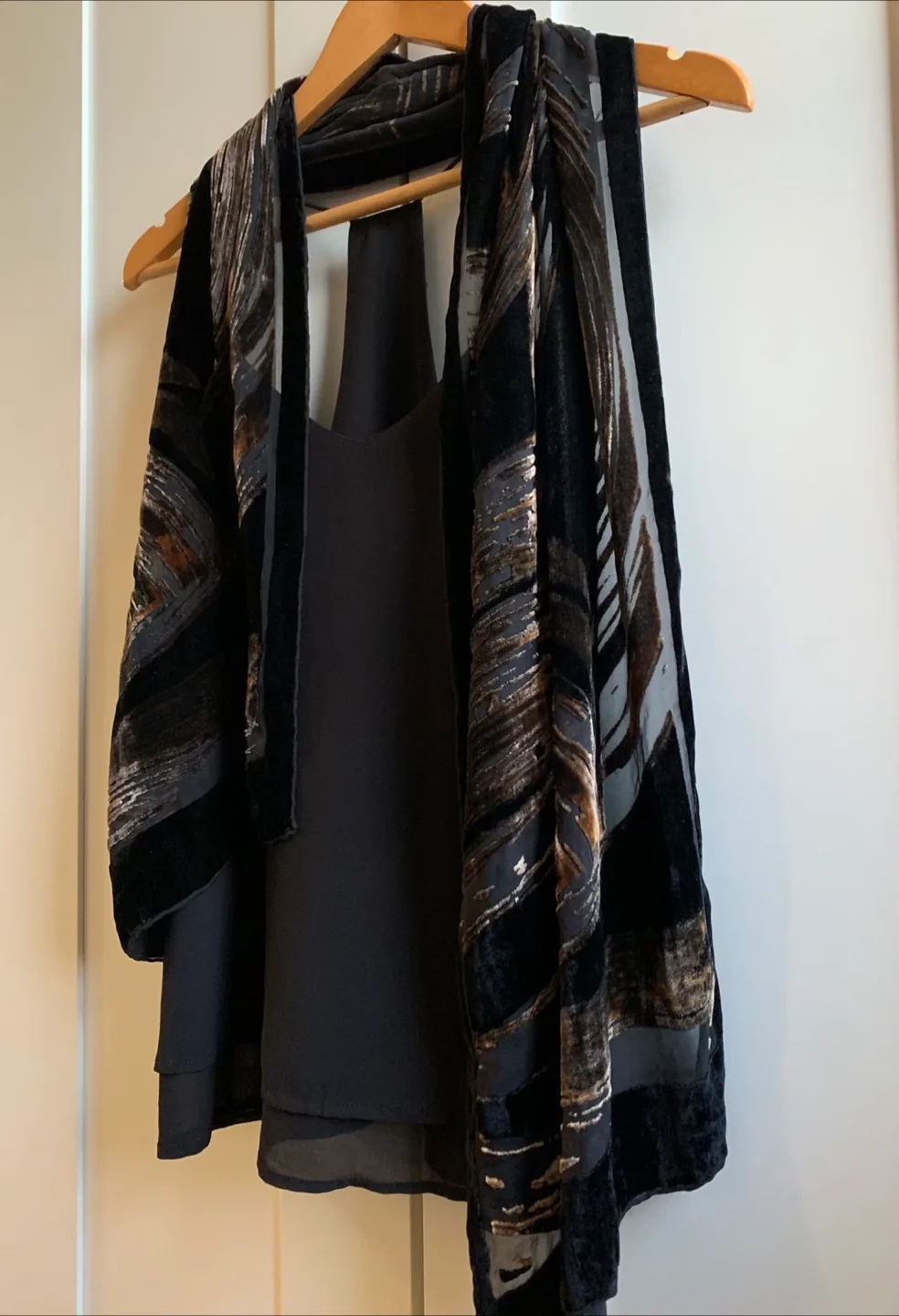 ✨100% Silk Velvet Fancy Scarf image indicator(9)