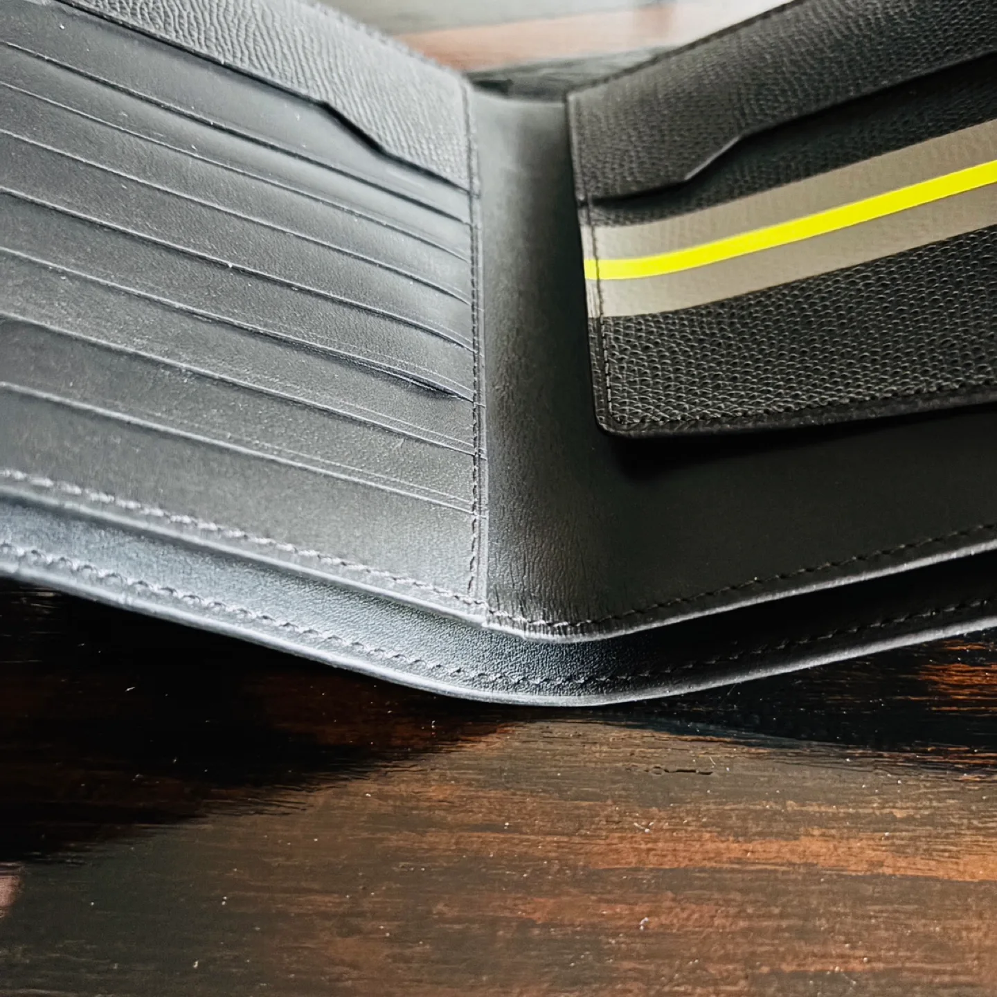 *New* $300+ Tumi Black Leather Passport Holder and Wallet image indicator(5)