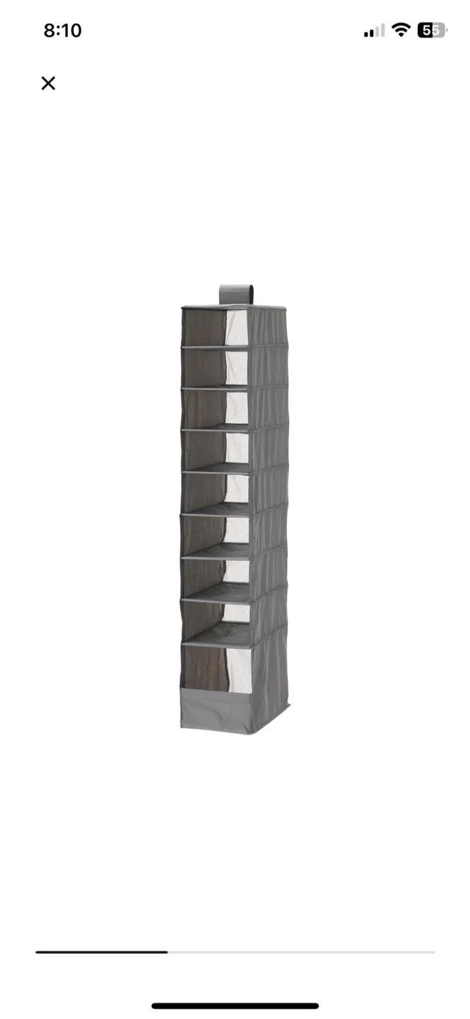 2 Hanging closet organizers | SKUBB Clothes Storage thumbnail