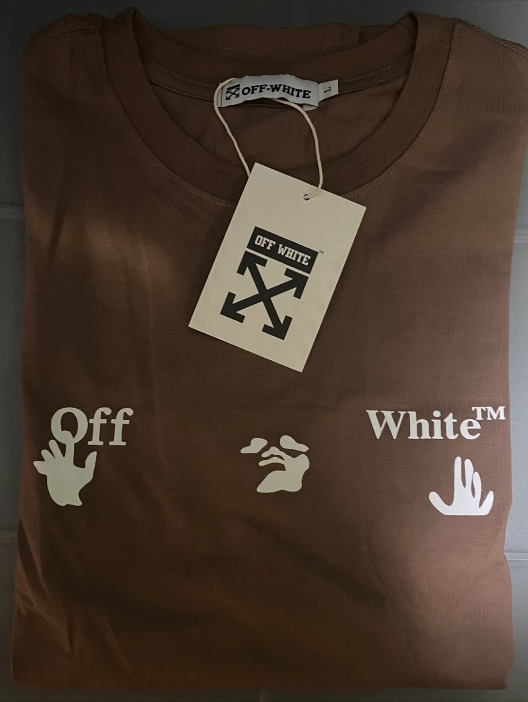 Off-White Brown T-Shirt thumbnail