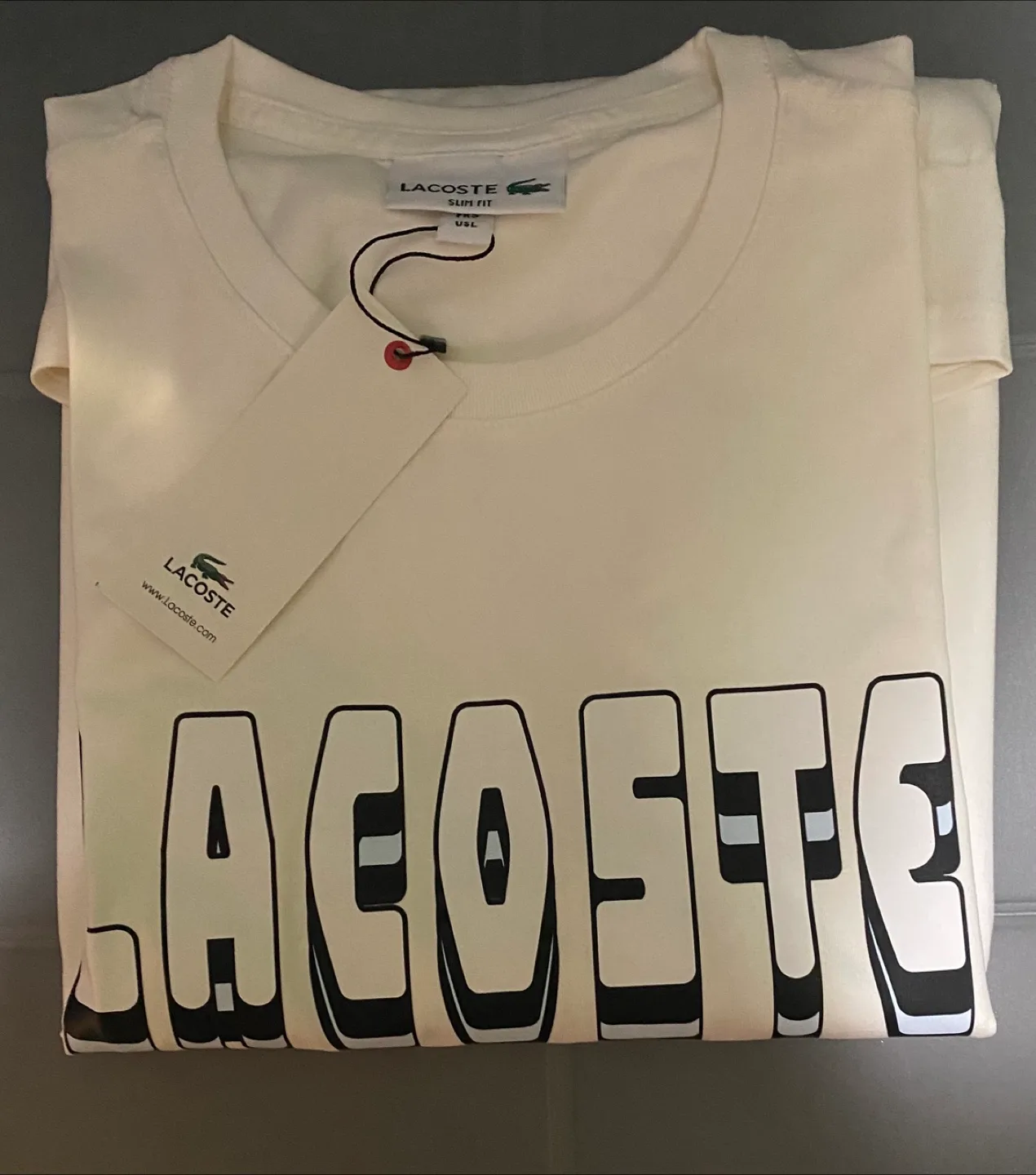 Lacoste Cream T-Shirt thumbnail