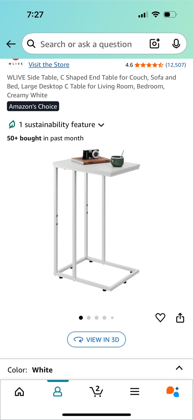 White Side Table - photo 2