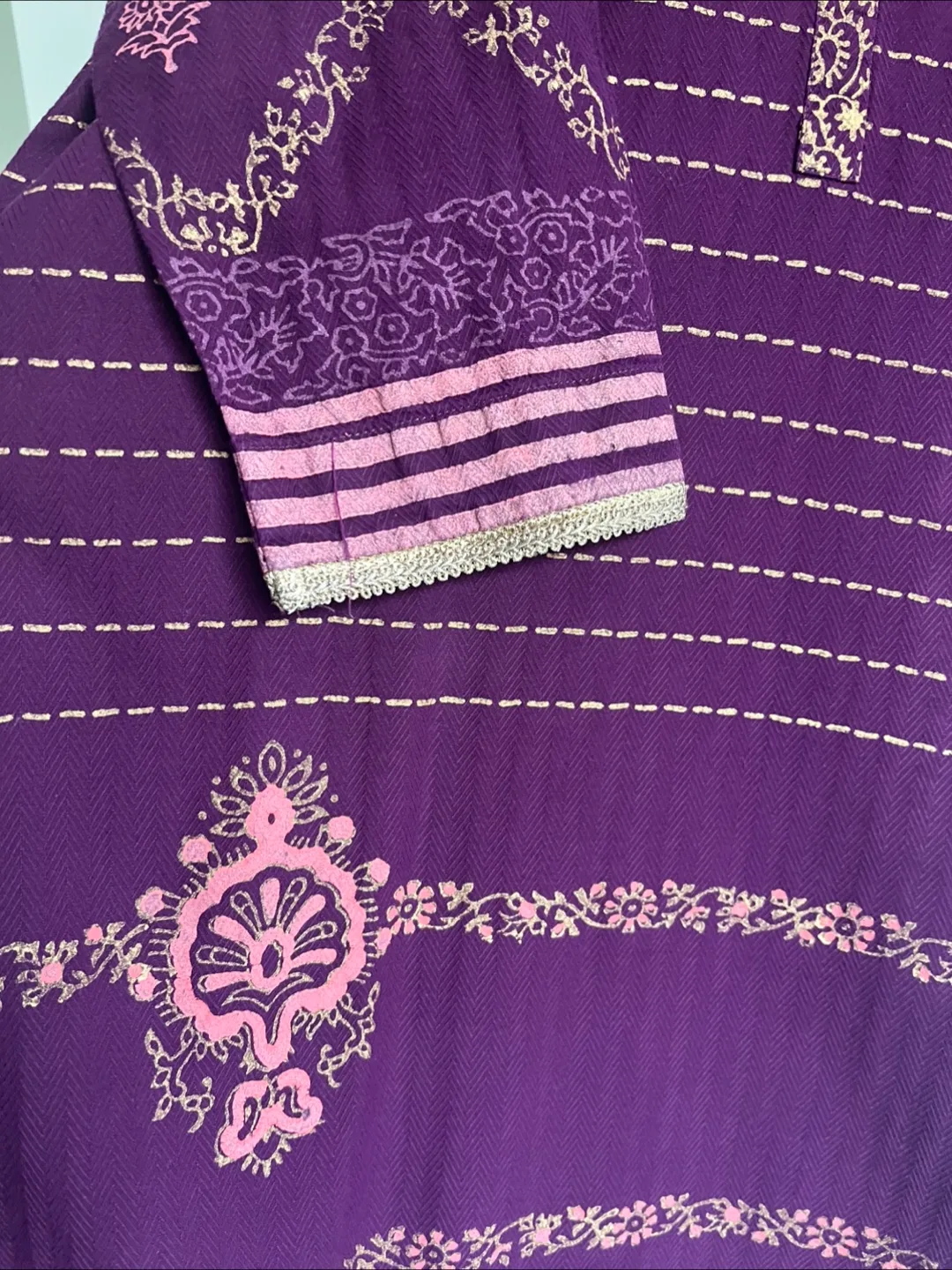 Printed Kurta - Bonanza Satrangi image indicator(3)
