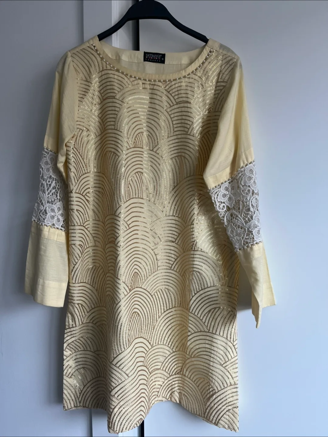 Satrangi Bonanza Golden kurta thumbnail