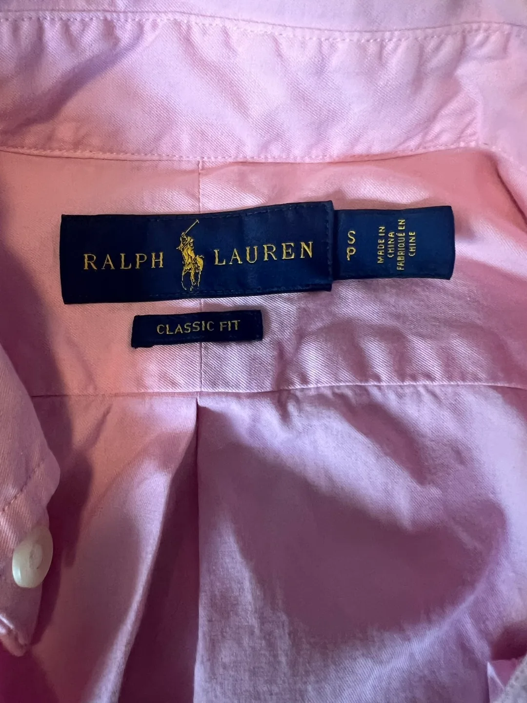 POLO RALPH LAUREN DRESS SHIRT PINK image indicator(6)
