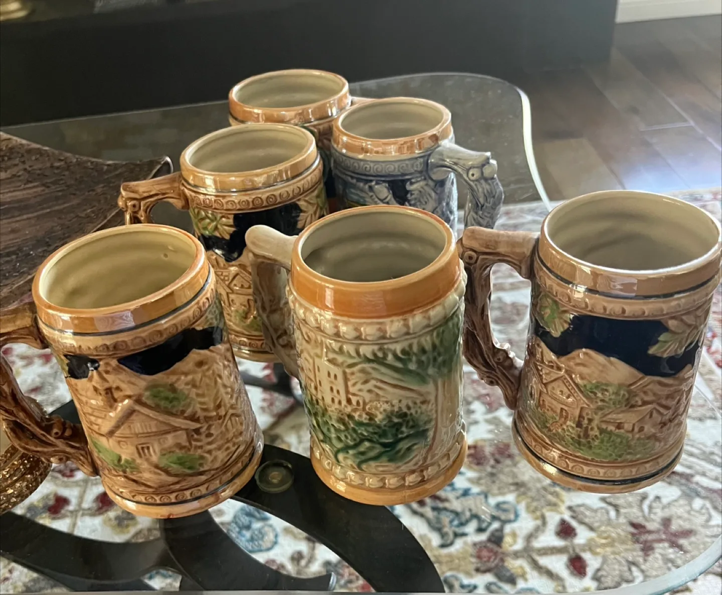 Set of 6 Collection of Beer Steins image indicator(5)