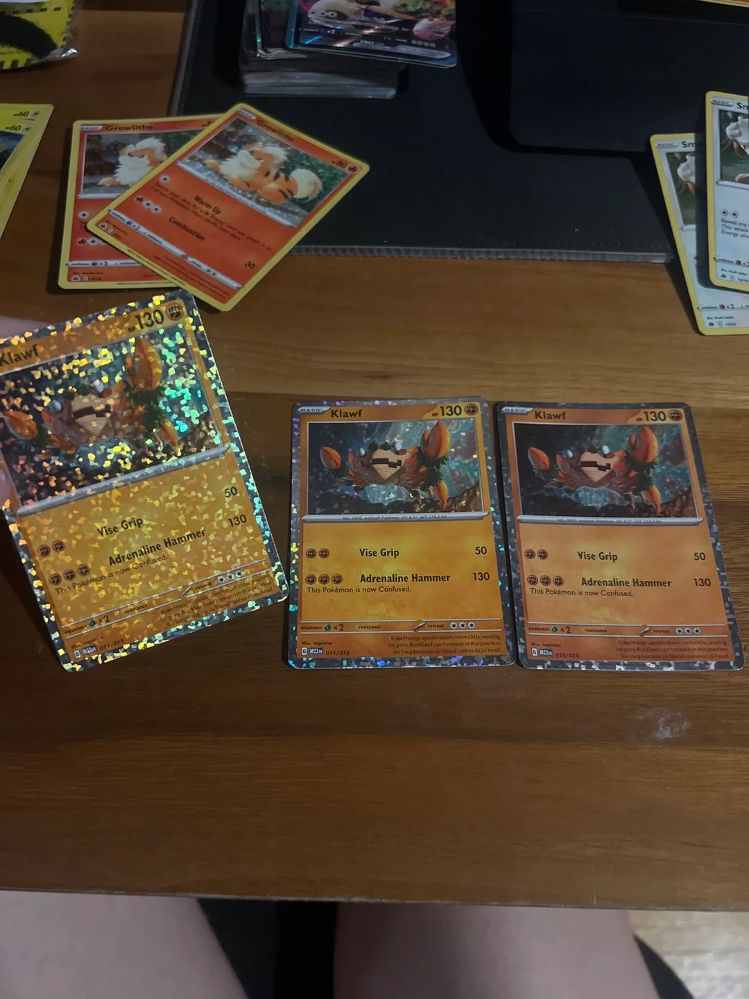 Pokémon Cards - Klawf and Growlithe thumbnail