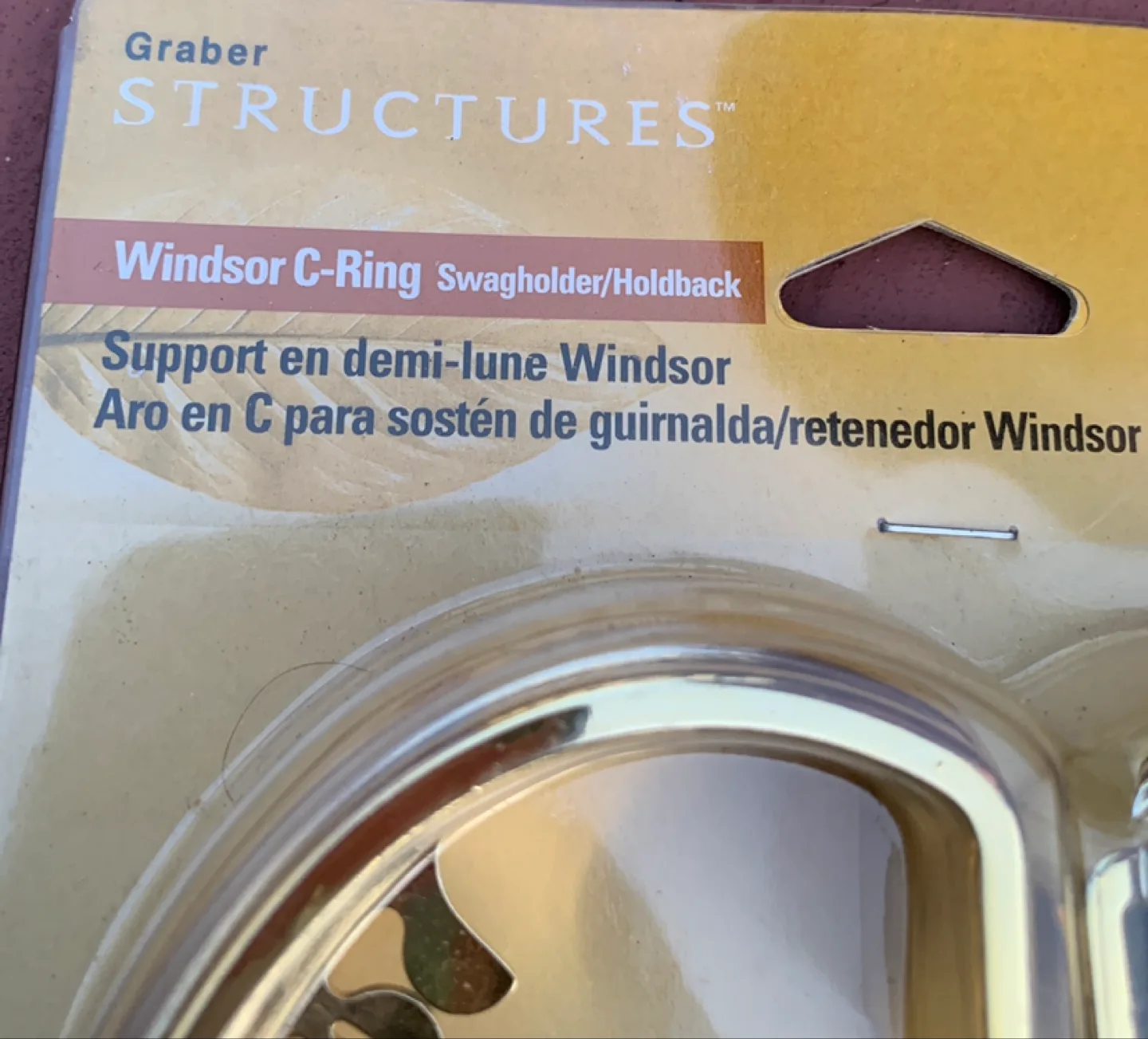 Graber Windsor C-Ring Swagholder/Holdback image indicator(2)