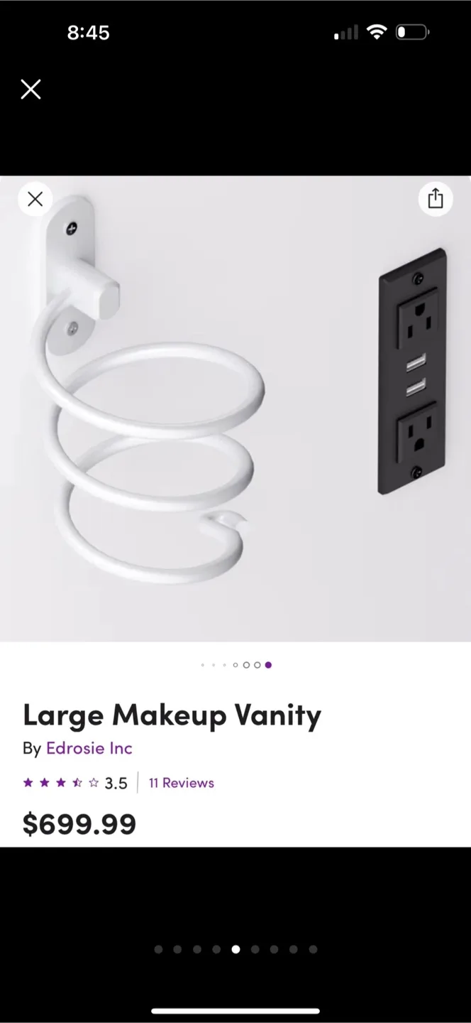 White Makeup Vanity Table image indicator(5)