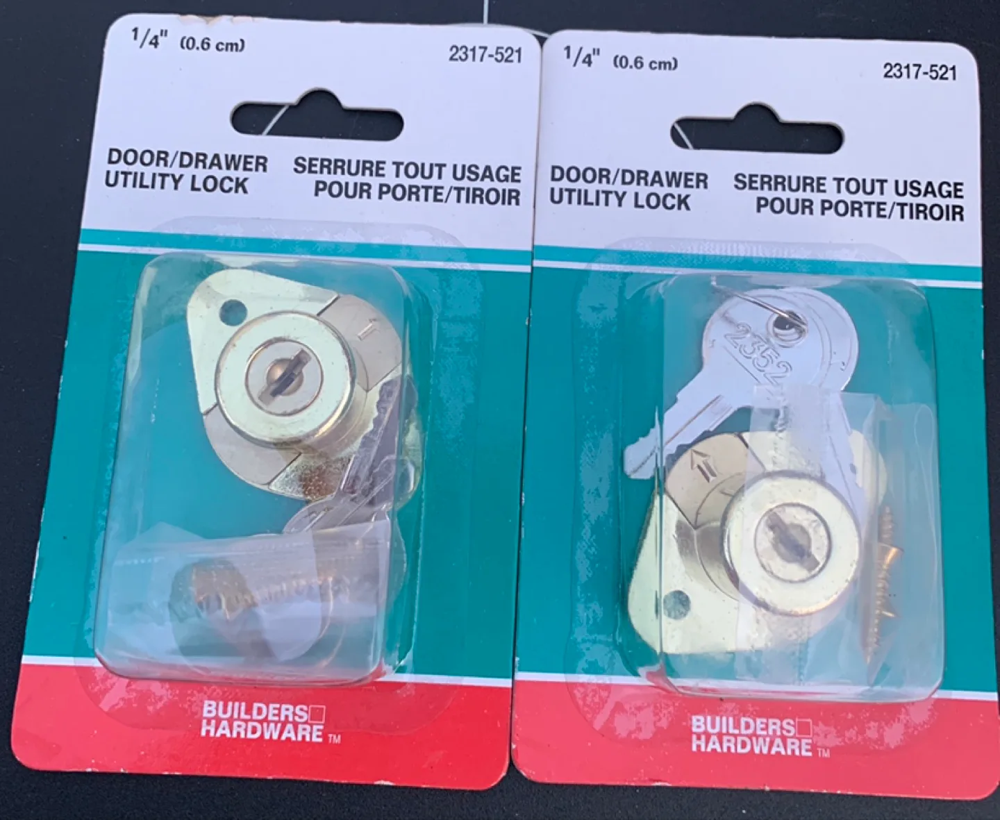 Builders Hardware Door/Drawer Utility Lock thumbnail