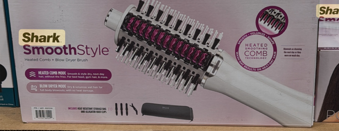 Shark SmoothStyle Heated Comb and Blow Dryer Brush - photo 4