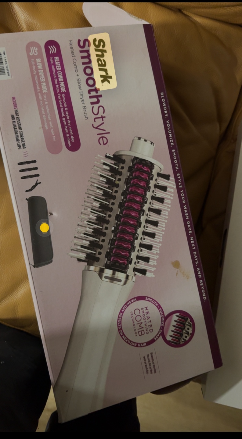 Shark SmoothStyle Heated Comb and Blow Dryer Brush - photo 3