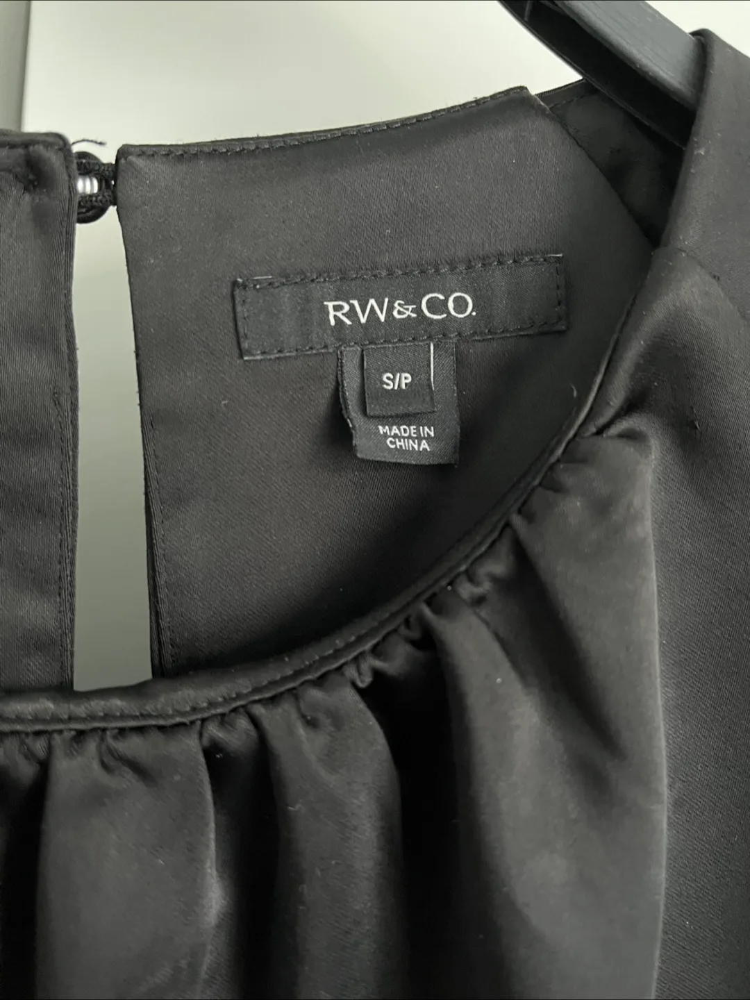 RW&CO. Black Satin Top image indicator(3)