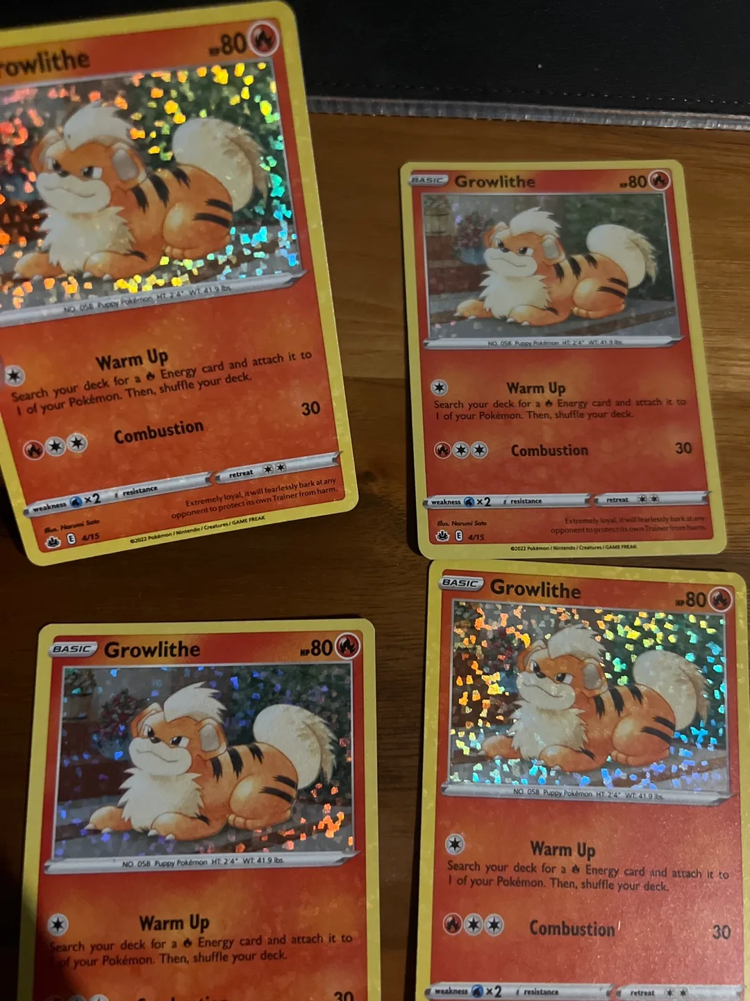 Growlithe Pokémon Cards thumbnail