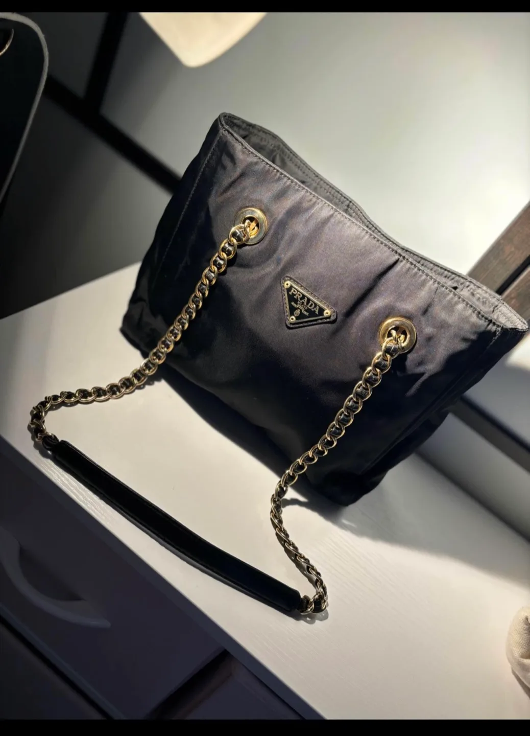 Prada Black Nylon Shoulder Bag thumbnail