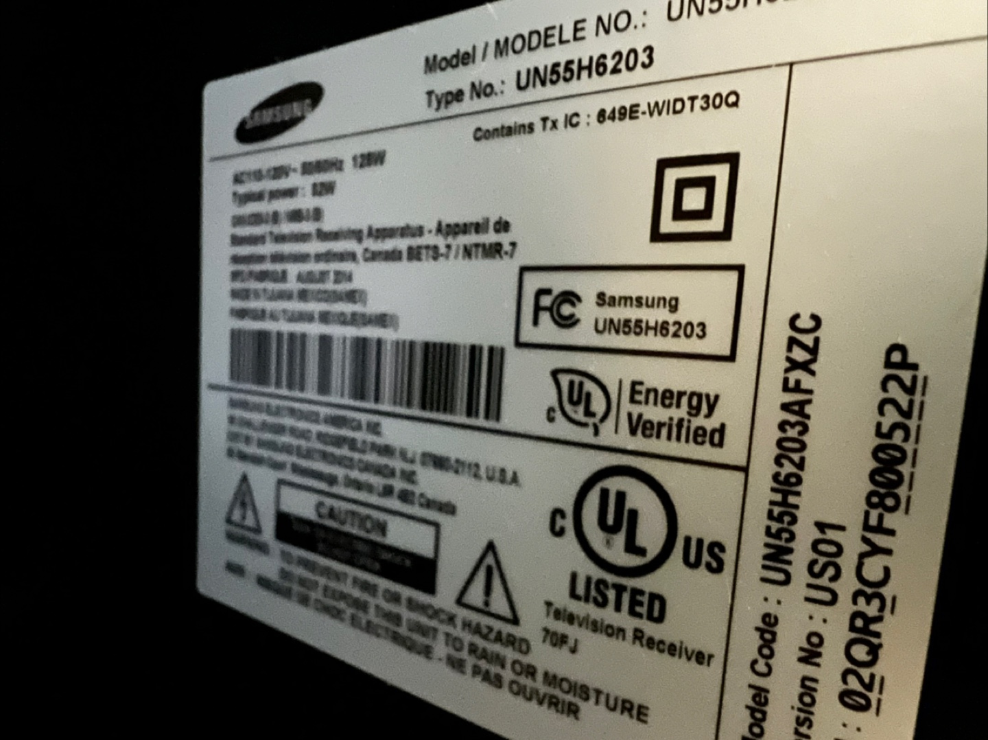 Samsung UN55H6203 55" Class 1080p 120Hz Smart LED HDTV - photo 3