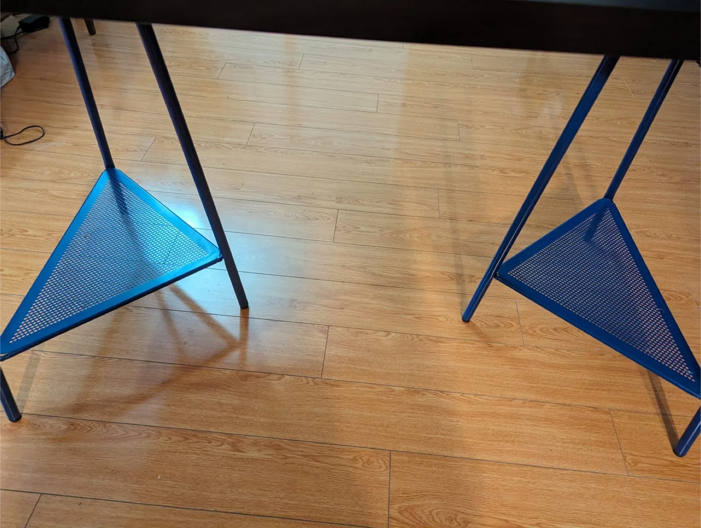 IKEA Black Dinning table with Blue Accents image indicator(5)