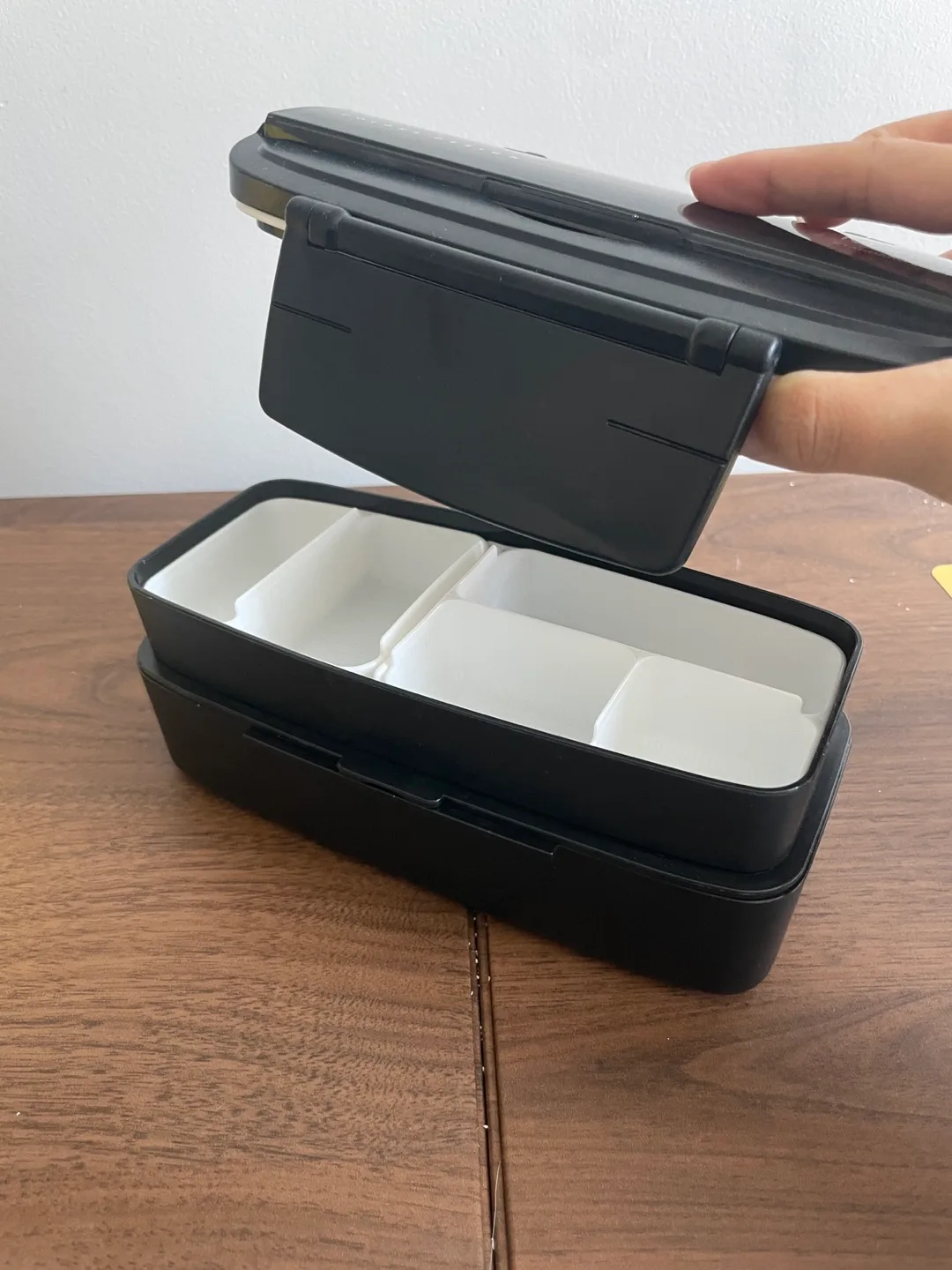 🥕Japanese 2-tier lunch bento with chopsticks image indicator(3)