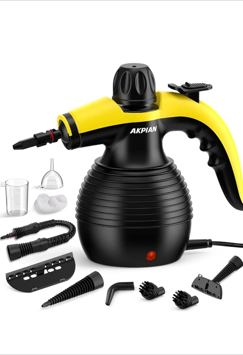 AKPIAN Handheld Steam Cleaner with 10 Accessories thumbnail