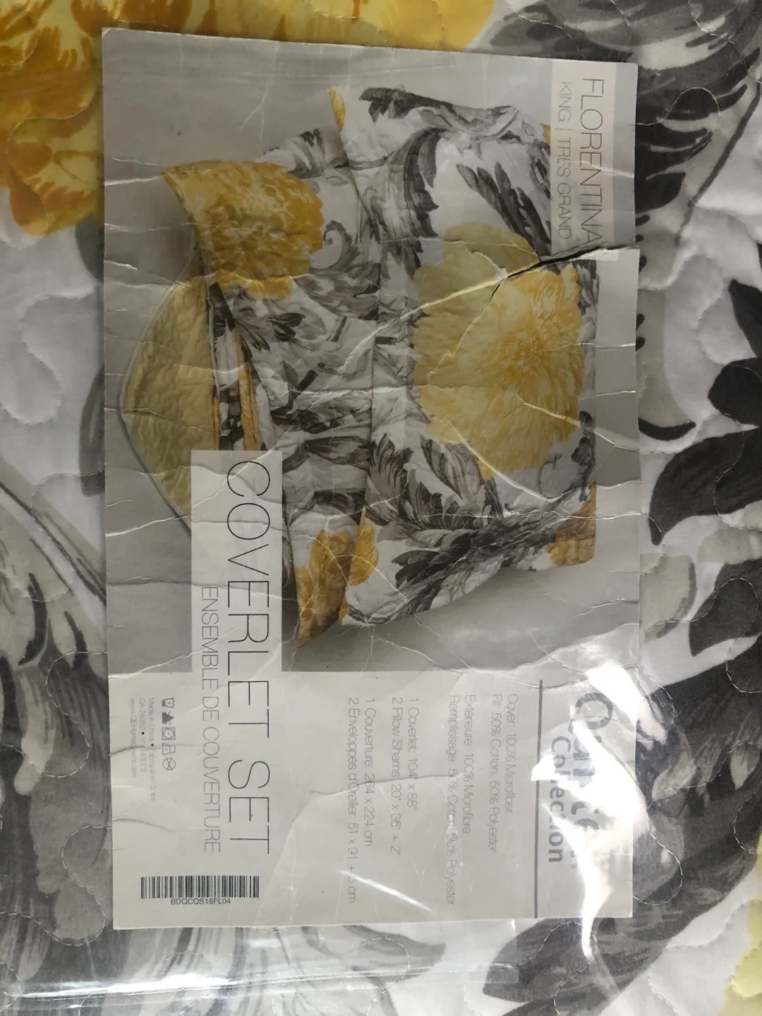 Brand New quilter collection Coverlet Set - Floral Pattern image indicator(2)